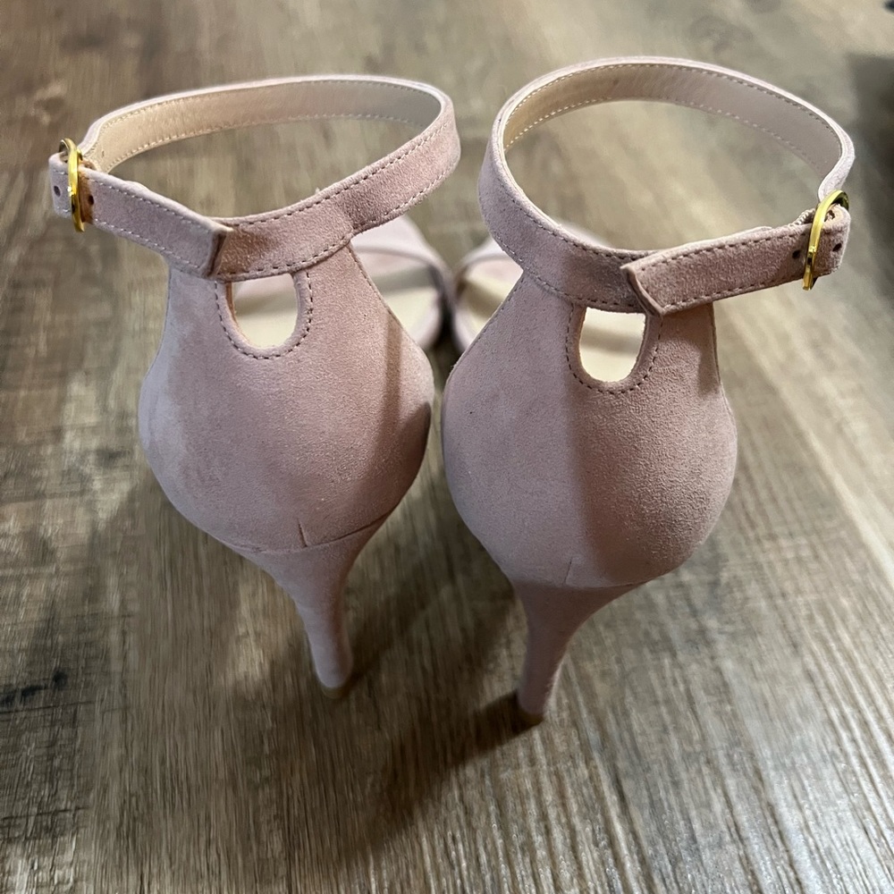 NWT Stuart Weiztman Nunakedstraight Strap Sandal Dolce Taupe 6.5 AA - Picture 3 of 6